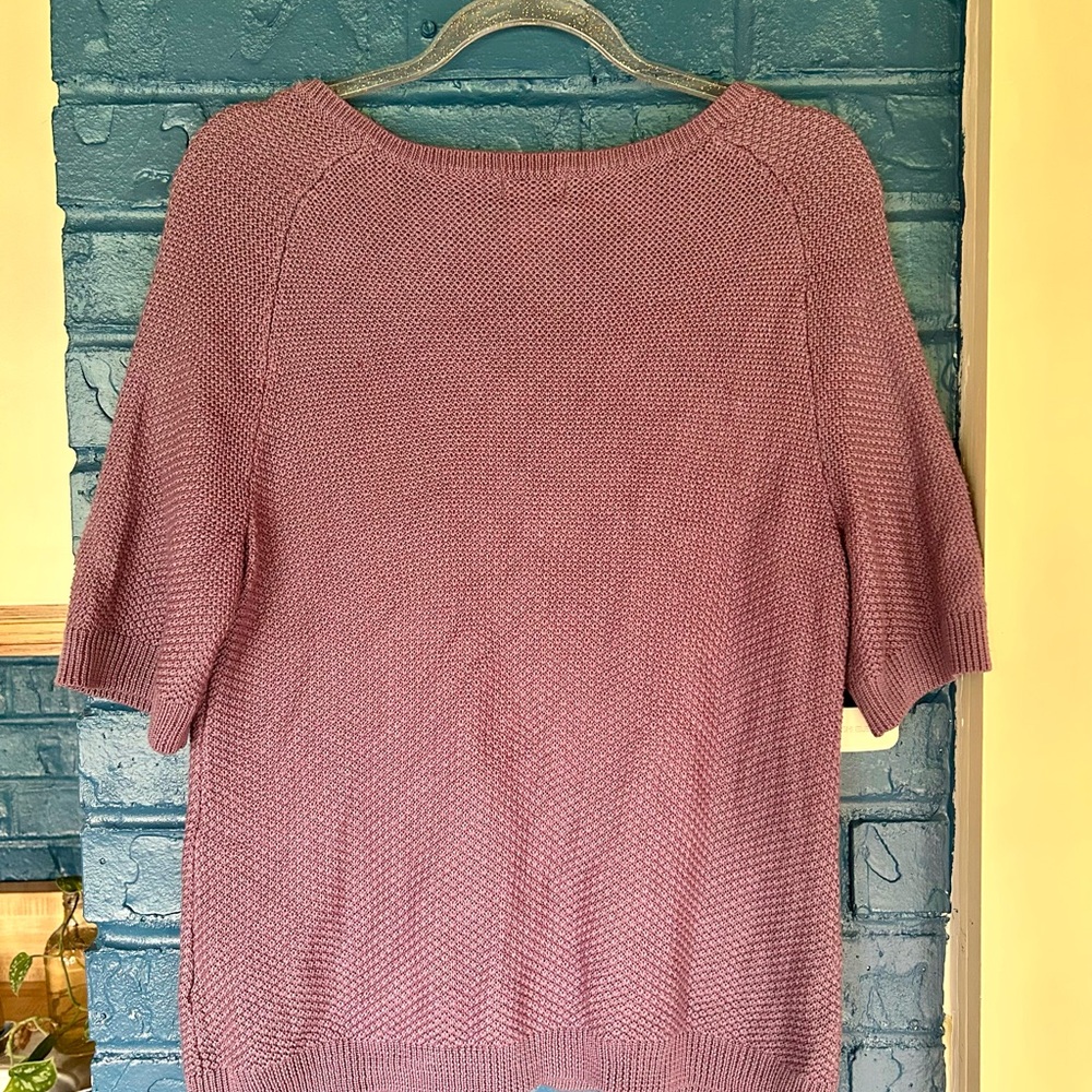 Jaclyn Smith Mauve Knit Cardigan - Picture 5 of 5